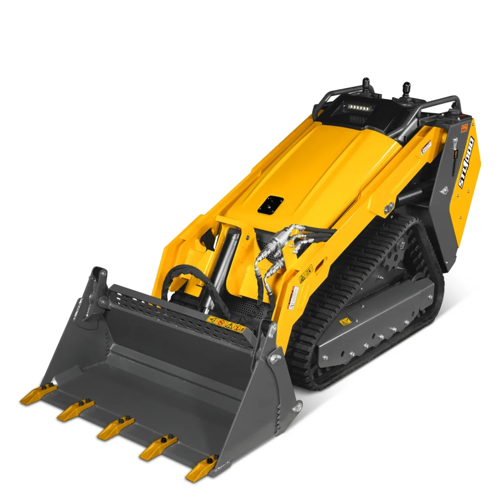 Mini Skid Steer Stand On Compact Track Loader with 25HP KUBOTA D1105 Diesel Engine CROBA STL1000