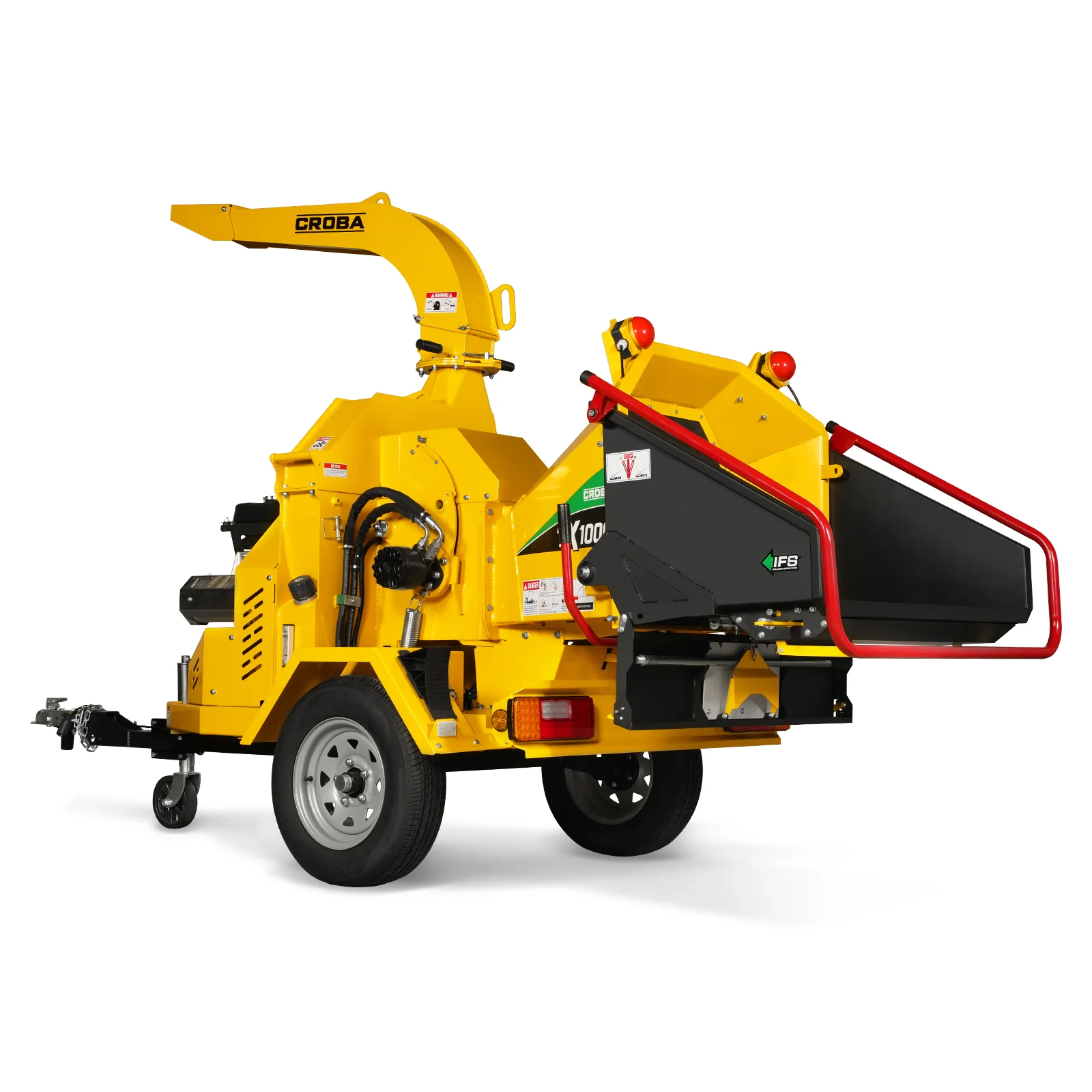 35hp 1000cc ZONSEN E-Start 8 inch Gas Powered Commerical Wood Chipper with Intelligent Hydraulic Feeding System , CROBA TX1000 - Image 2