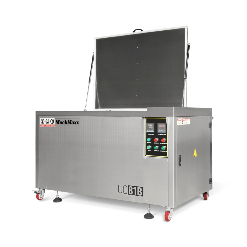 81 Gal / 308L Heavy Duty Industrial Ultrasonic Parts Washer, 28kHz 40 Transducers, SS304 Tank, 10kW Heater, 208–240V 3 Phase Power